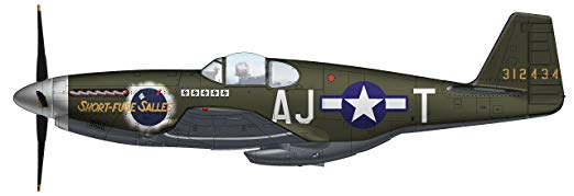 취미 마스터 1/48 P-51B 무스탕 짧은 퓨즈 샐리 완제품