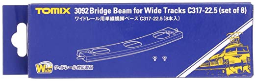 TOMIX N 게이지 와이드 레일 용 단선 교각 기반 C317-22.5 8 개입 3092 철도 용품