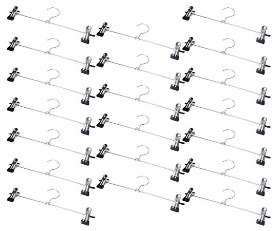 KUENTAI 바지 걸이 강력한 클립 세탁 스테인레스 치마 정장 미끄러지지 않는 튼튼한 튼튼한 녹슬지 않는 20 개 30 개 40 개 50 개 핀치 행거 20 개
