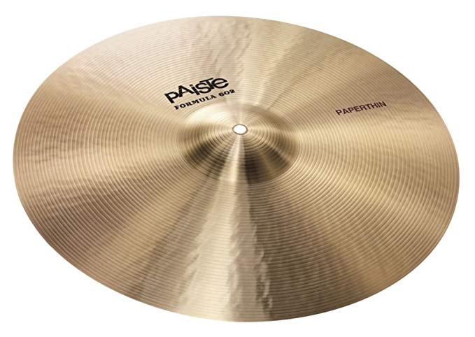 PAiSTE 충돌 심벌즈 18 인치 FORMULA 602 Paper Thin 18 