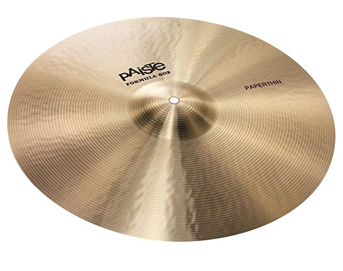 PAiSTE 충돌 심벌즈 16 인치 FORMULA 602 Paper Thin 16 