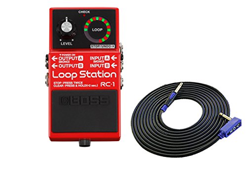 BOSS 컴팩트 Loop Station RC-1 + 3m 기타 케이블 VOX VGS-30 세트