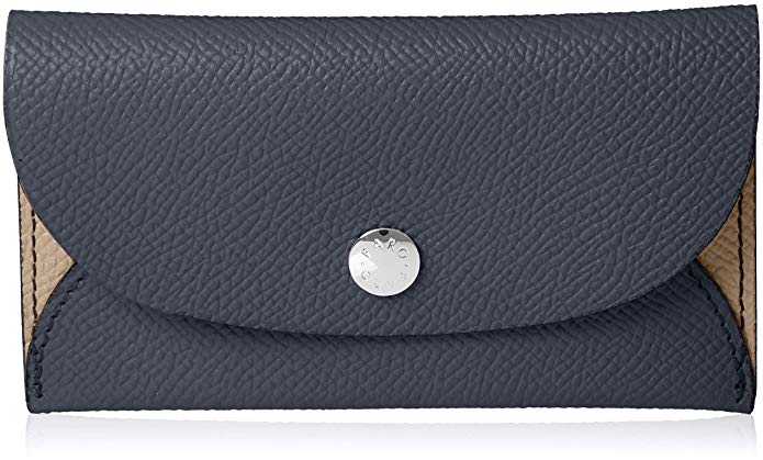 [공식 정품] 명함 지갑 FLAP CARD CASE (M) BOLERO FRO403228 NAVY × GRAYGE