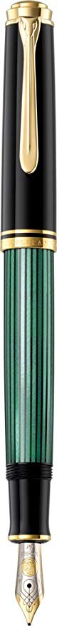 펠리칸 만년필 M중인 자 녹색 줄무늬 스 베레 M600 정식 수입품