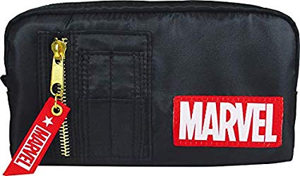 티즈 팩토리 MARVEL 마블 MA-1 펜 파우치 약 H11 × W20 × D6cm 블랙 폴리 에스테르 MV-5523367BK