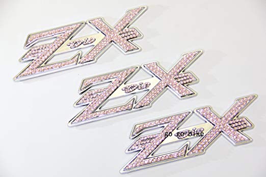혼다 라이브 Dio ZX AF35 크리스탈 3D 엠블럼 도금 핑크 복숭아 3 개 / 세트