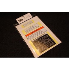 메트로폴리탄 코드 프로그램 라벨 스쿠삐 USDM 북미 Metropolitan Caution label Set