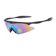 선글라스 스포츠 선글라스 편광 렌즈 경량 UV 컷 자외선 차단 Fukuka 운전 낚시 스포츠 테니스 (레인보우)