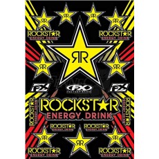 FACTORY-FX (공장 에프 엑스) Rockstar 에너지 스티커 시트 35x50cm