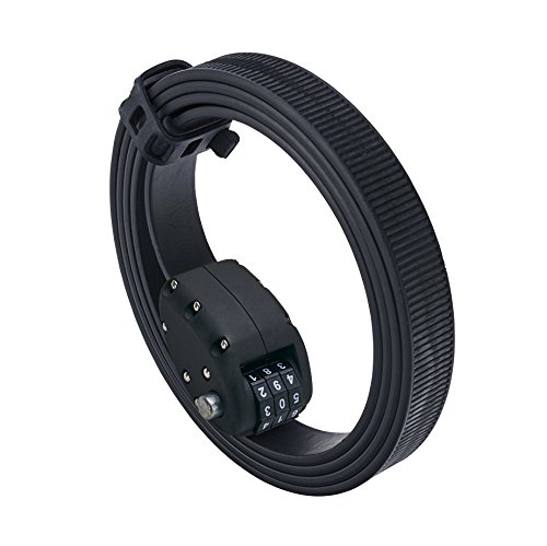 OTTOLOCK (오토 락) Cinch Steel & Kevlar Combination Lightweight Lock - Stealth Black [Size : 