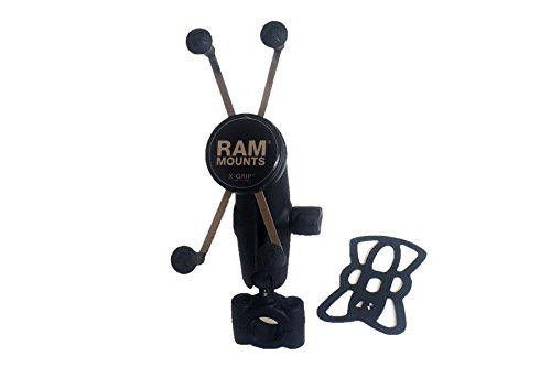 RAM MOUNTS (램 마운트) 마운트 세트 X 그립 & 바 마운트베이스 (표준 암) 바 지름 19mm-25.4mm 패 블릿 용 블랙 RAM-B-408-75-1