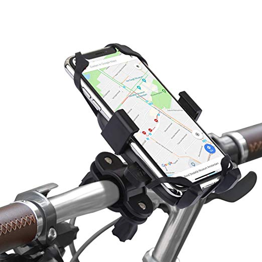 자전거 용 스마트 폰 홀더, 범용 형 자전거 핸들 스마트 폰 홀더, 스마트 폰 본체를 누르는 것만으로 고정 가능, 스마트 폰, GPS 및 다른 장치에 대응 B2