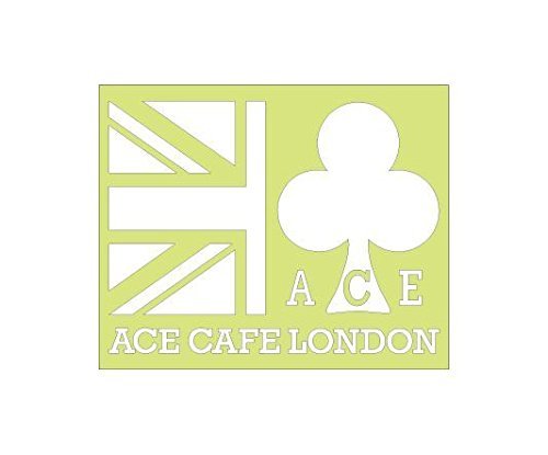 ACE CAFÉ LONDON 데칼 유니온 잭 클럽 마크 (화이트) ACE-N009DE