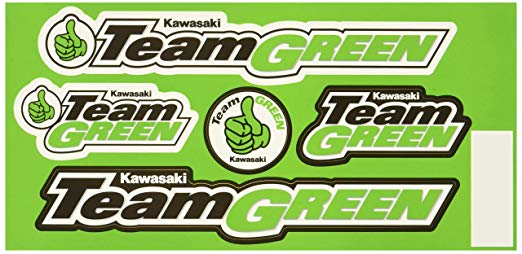 KAWASAKI (가와사키 정품 액세서리) TeamGreen 스티커 14 J70100160