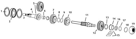 EASTERN MOTORCYCLE PARTS (이스턴 모터 사이클 부품) 메인 샤프트 롤러 베어링 9095