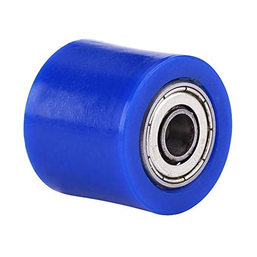 Qiilu 체인 롤러 텐셔너 풀리 휠 가이드 오토바이 Enduro 용 8mm (蓝色) 蓝色