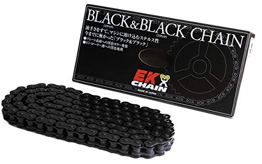 EK (이케) QX 링 밀봉 체인 525SR-X2 블랙 & 블랙 110L [코킹 조인트] - 블랙 & 화이트