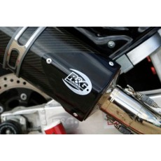 R & G (아르 디안) 배기 보호 Tri Oval Exhaust (트라이 오벌) 오른쪽 블랙 RG-EP0007BK2