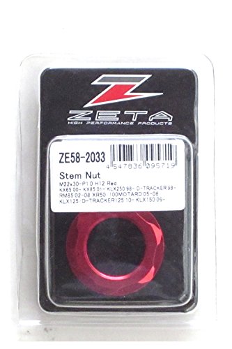 지타 (ZETA) 스티어링 스템 너트 레드 M22x12 P1.0mm XR50R / CRF50F / KLX125 / D-TRACKER125 10-13 / KLX25