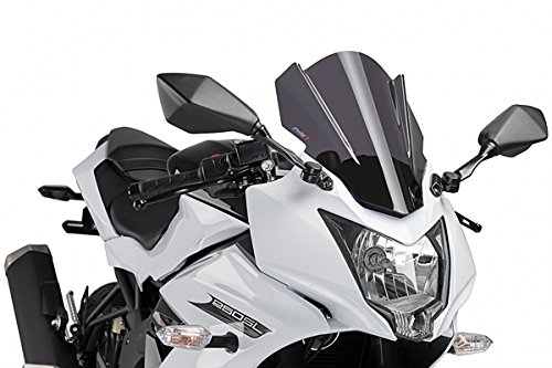 Puig 7630F RACING SCREEN [DARK SMOKE] Kawasaki Ninja250SL (15-) 푸치 스크린 카울 오토바이 오토바이 부품 DAR