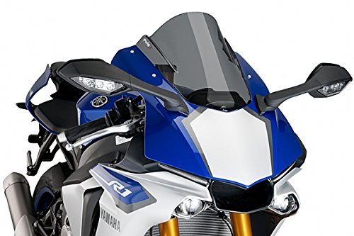 Puig 7648F RACING SCREEN [DARK SMOKE] YAMAHA YZF-R1 (15-) 푸치 스크린 카울 오토바이 오토바이 부품 DARK SMOK