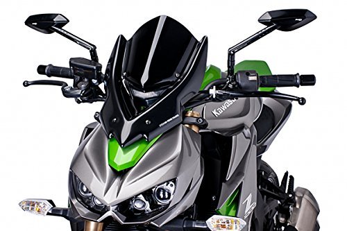 Puig 7514N NEW GENERATION LONG [BLACK] Kawasaki Z1000 (14-15) 푸치 스크린 카울 오토바이 오토바이 부품