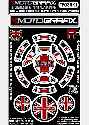 MOTOGRAFIX (모토 그래픽) FUEL CAP KIT TRIUMPH Tiger / Explorer / 765 (18-10) 유니온 잭 style / 블랙, 