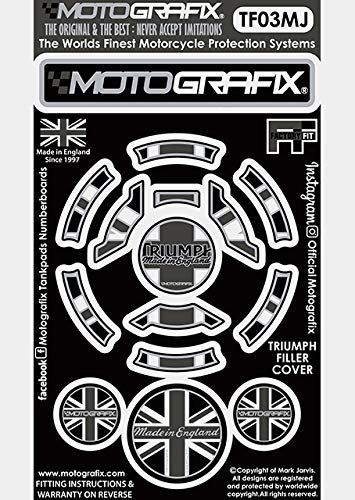 MOTOGRAFIX (모토 그래픽) FUEL CAP KIT TRIUMPH Tiger / Explorer / 765 (18-10) 유니온 잭 style / 블랙, 