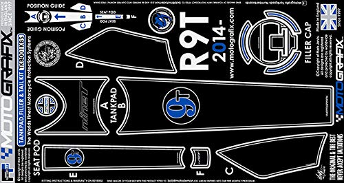 MOTOGRAFIX (모토 그래픽) 탱크 패드 PROTECTOR & REAR SEAT POD R NINE T 14-18 블랙 / 블루 / 실버 MT-TKB001K