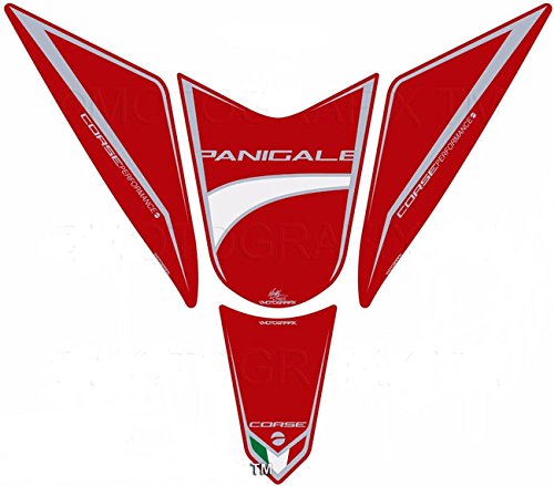 MOTOGRAFIX (모토 그래픽) 탱크 패드 DUCATI PANIGALE 레드 MT-TD025R 레드