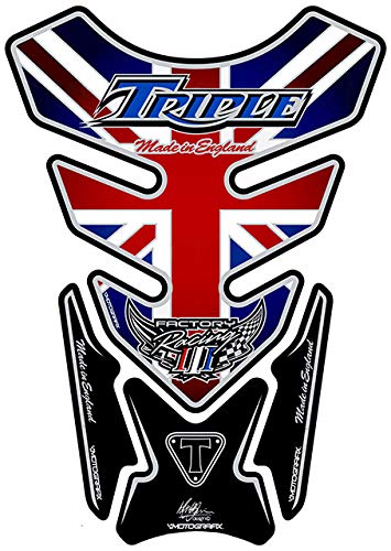 MOTOGRAFIX (모토 그래픽) 탱크 패드 QUADPAD TRIUMPH QUADPAD UNION JACK MT-TT012UJ