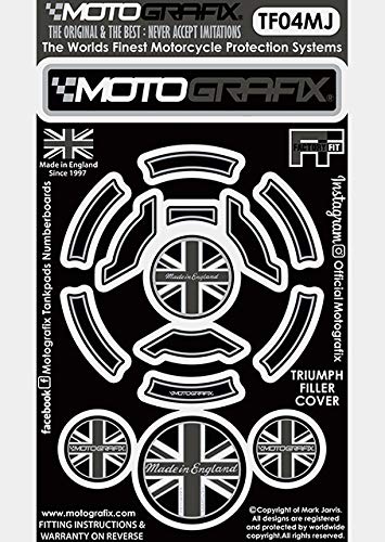 MOTOGRAFIX (모토 그래픽) FUEL CAP KIT TRIUMPH Tiger / Explorer / 765 (18-10) 유니온 잭 style / 블랙, 