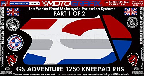 MOTOGRAFIX (모토 그래픽) KNEE BODY PAD 오른쪽 BMW R1250GS Adventure (19-) (Rallye HP Special Editi