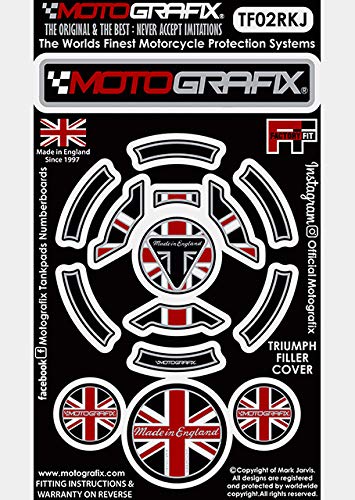 MOTOGRAFIX (모토 그래픽) FUEL CAP KIT TRIUMPH Tiger / Explorer / 765 (18-10) 유니온 잭 style / 블랙, 