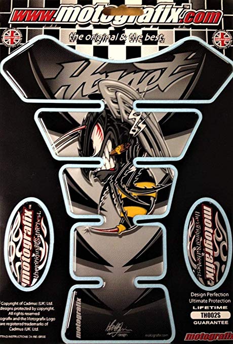 MOTOGRAFIX (모토 그래픽) TANK PAD HONDA HORnet 250/600/900 메탈릭 실버 / 레드 / 블랙 / 옐로우 MT-TH002SS1