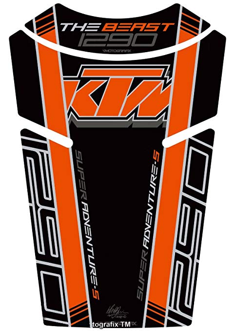 MOTOGRAFIX (모토 그래픽) 탱크 패드 KTM 1290 Super Adventure S (17-10) 블랙 MT-TKTM03K