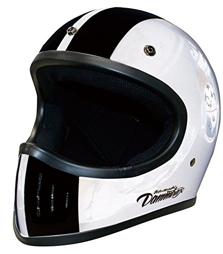 무토 랏 쿠스 (DAMMTRAX) 오토바이 헬멧 풀 페이스 BLASTER COBRA - 개 화이트 L 사이즈 (59-60cm) - 화이트