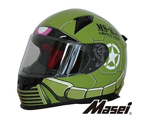 MASEI HELMETS 로보헤루 850 풀 페이스 헬멧 (마정) 윤기 있고 그린 M MA-850-TGR-M 그린