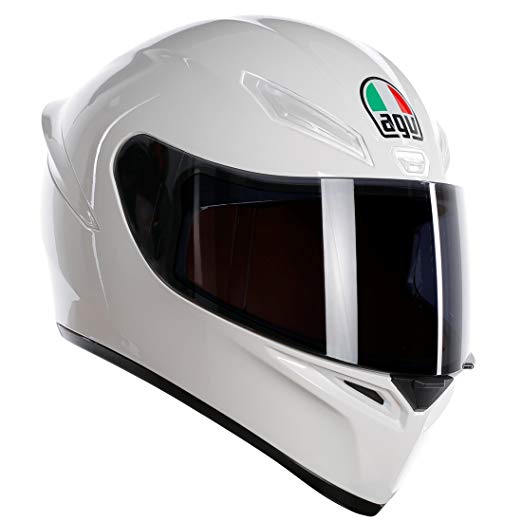 AGV (에지부이) 오토바이 헬멧 풀 페이스 K1 028194IY001-L WHITE (화이트) L (머리 둘레 59cm ~ 60cm) 화이트