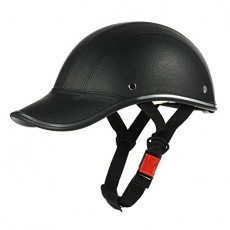 KKmoon 오토바이 헬멧 하프 반 모자 야구 바람 54cm ~ 60cm 미만 (블랙) 블랙