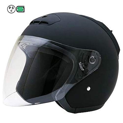 자전거 헬멧 hks-69 제트 헬멧 고사양 오픈 페이스 대만 제 SG / PSC 규격 (매트 블랙, XL) 매트 블랙