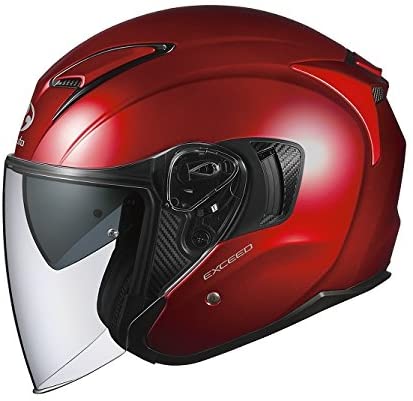 오지 케 카부토 (OGK KABUTO) 오토바이 헬멧 제트 EXCEED 샤이니 레드 (사이즈 : L) 576943 샤이니 레드