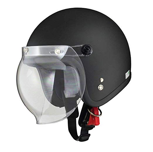 오토바이 제트 헬멧 무료 (57-60cm 미만) (매트 블랙) 매트 블랙