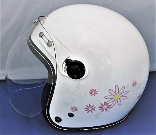 히트 그룹 Tiny Natural Stance Jet Helmet flower day WH 54cm ~ 56cm MH822SFWH