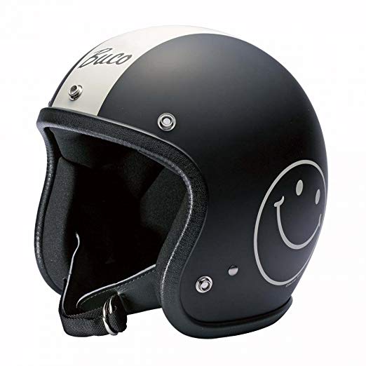 부코 (BUCO) 헬멧 엑스트라 부코 스마일 매트 블랙 L 사이즈