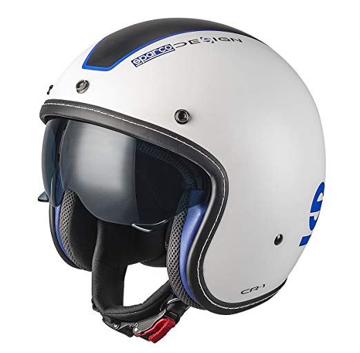 SPARCO (루코) 카페 레이서 헬멧 CAFE RACER HELMET 사이즈 XL 0033404XLBIAZ 0033404XLBIAZ