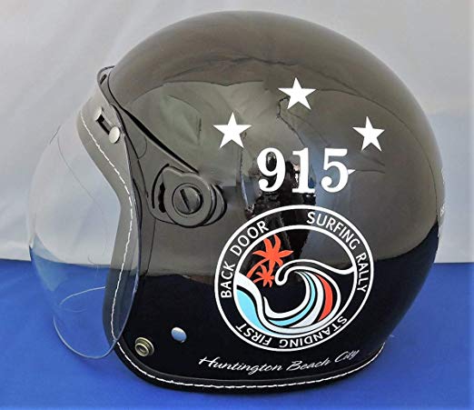 히트 그룹 Tiny Natural Stance Jet Helmet motels BK 54cm ~ 56cm MH822SBK