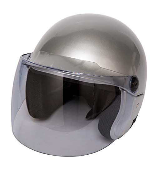 스타 애로우 (STAR ​​ARROW) 헬멧 패밀리 제트 헬멧 바이저 타입 실버 PS-FJ002 SI 실버