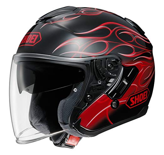 쇼 에이 (SHOEI) 오토바이 헬멧 제트 J-CRUISE REBORN (리본) TC-1 (RED / BLACK) XL (61cm) - TC-1 (RED / BL