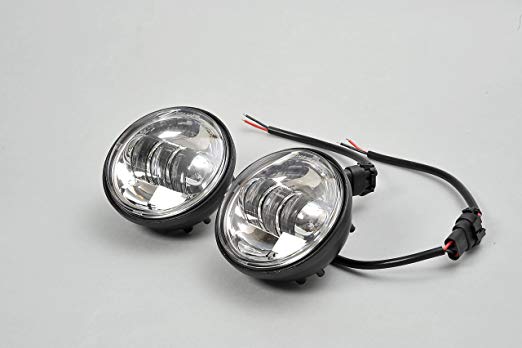 [e-auto fun] 최신형 할리 오토바이 용 LED 안개등 4.5 인치 DC10 ~ 32V 60w 보조 등 4.5 인치 2 개 차량 지원 1 년 보증